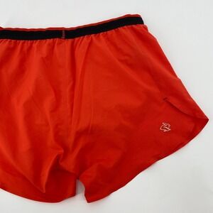 rabbit Running Shorts Mens XL Orange Performance Athletic Split Hem